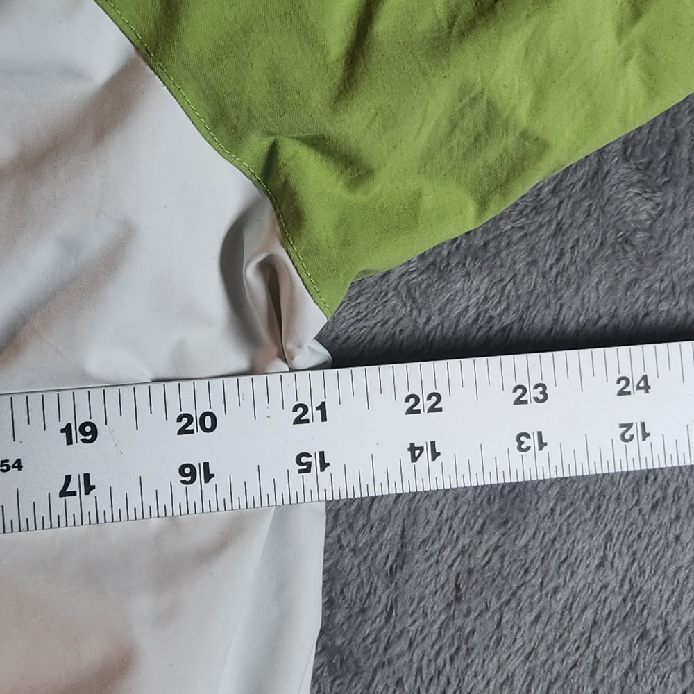Columbia Jacket Womens Medium White Green Black Rain Waterproof Storm Dry Y2K - Picture 8 of 9